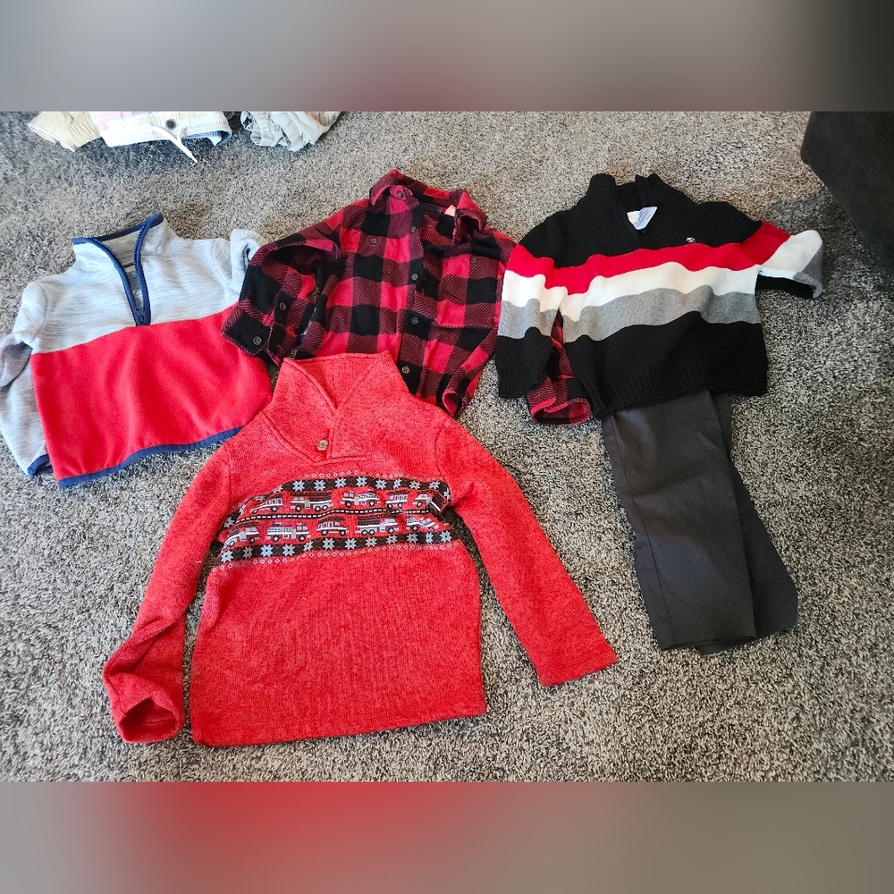 Size 3t Boys Winter Shirt Lot